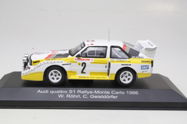 Audi Sport Quattro S1, 4th. Monte Carlo 1986, W.Rohrl, no.2 - Sulje napsauttamalla kuva