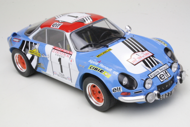 Alpine Renault A110, Tour de Corse 1973, J-P.Nicolas, no.1 - Sulje napsauttamalla kuva