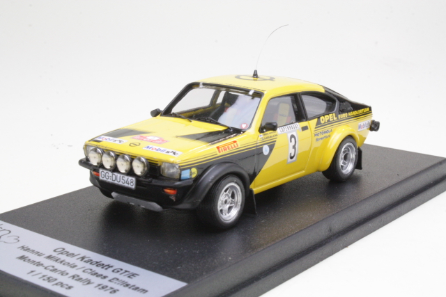 Opel Kadett C GT/E, Monte Carlo 1976, H.Mikkola, no.3 - Sulje napsauttamalla kuva