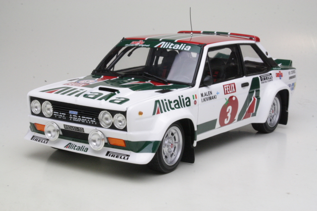 Fiat 131 Abarth, Finland 1978, M.Alen, no.3 - Sulje napsauttamalla kuva