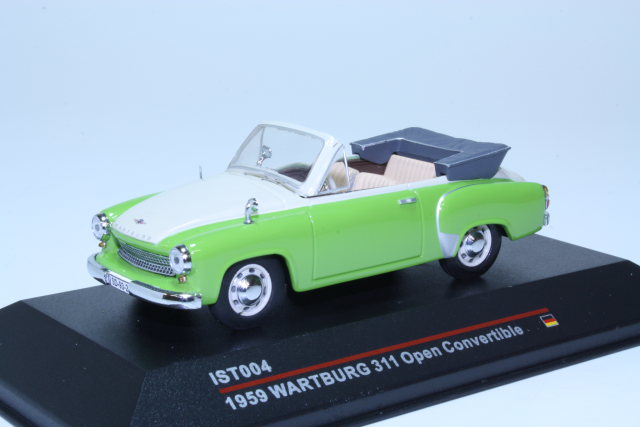 Wartburg 311 Cabriolet 1959, vihreä/valkoinen