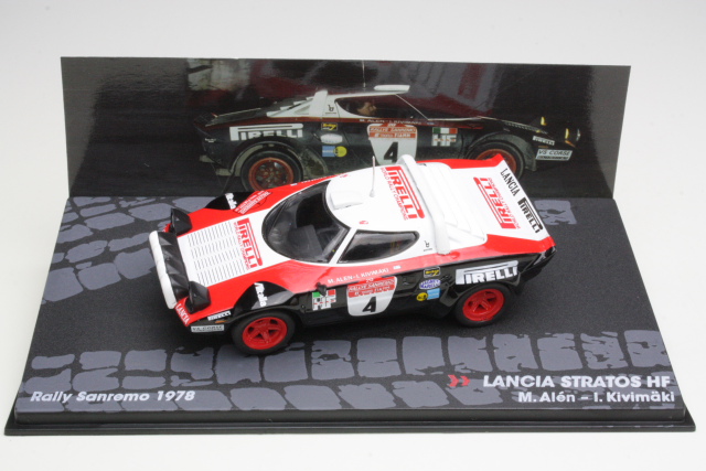 Lancia Stratos HF, San Remo 1978, M.Alen, no.4 - Sulje napsauttamalla kuva