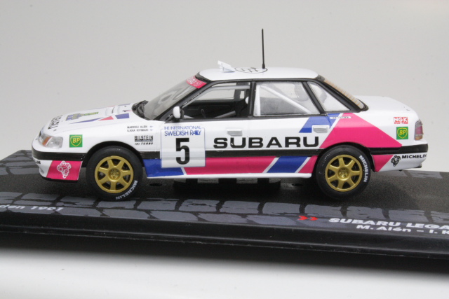 Subaru Legacy 4WD Turbo Gr.A, Sweden 1991, M.Alen, no.5 - Sulje napsauttamalla kuva