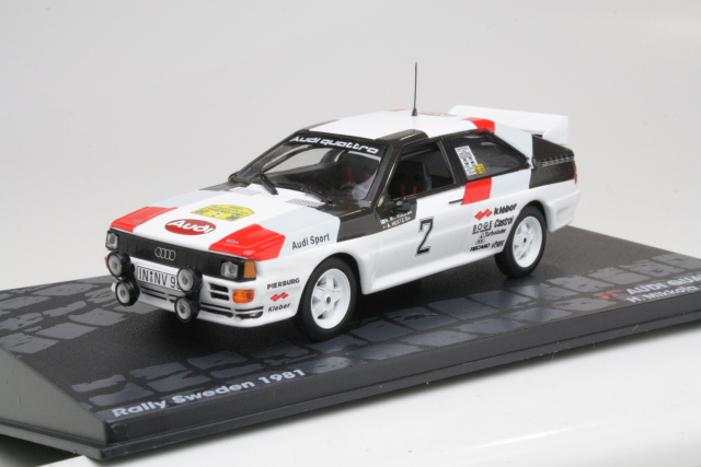 Audi Quattro, Sweden 1981, H.Mikkola, no.2 - Sulje napsauttamalla kuva