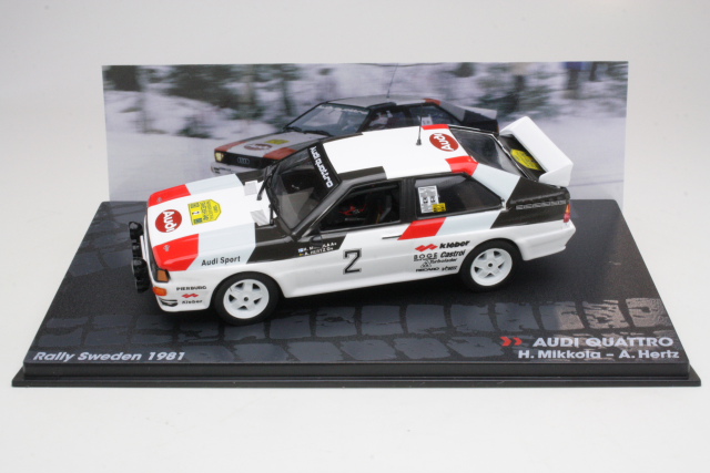 Audi Quattro, Sweden 1981, H.Mikkola, no.2 - Sulje napsauttamalla kuva