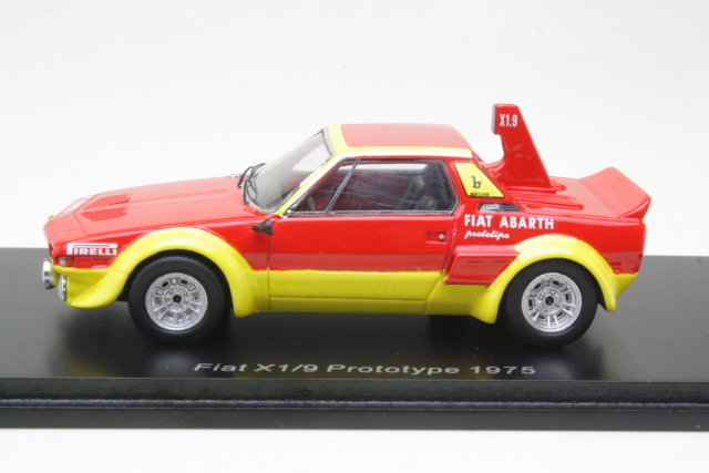 Fiat X1/9 Abarth Prototipo 1975, punainen/keltainen - Sulje napsauttamalla kuva