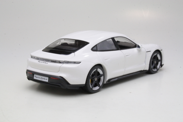 Porsche Taycan 2019, valkoinen - Sulje napsauttamalla kuva