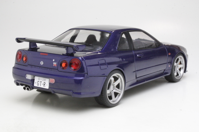 Nissan GT-R R34 1999, sininen - Sulje napsauttamalla kuva
