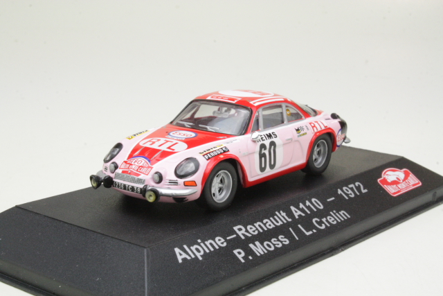 Alpine Renault A110, Monte Carlo 1972, P.Moss, no.60
