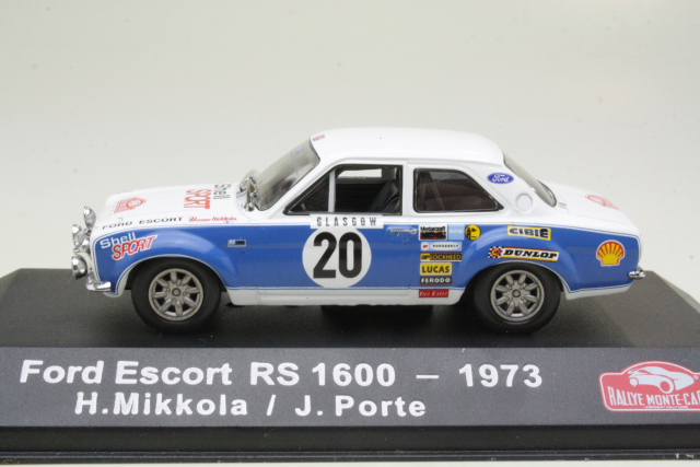 Ford Escort Mk1 RS1600, Monte Carlo 1973, H.Mikkola, no.20 - Sulje napsauttamalla kuva