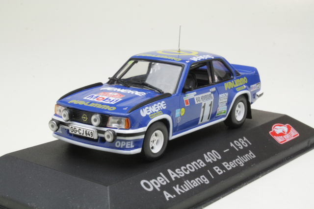 Opel Ascona B 400, Monte Carlo 1981, A.Kullang, no.11 - Sulje napsauttamalla kuva