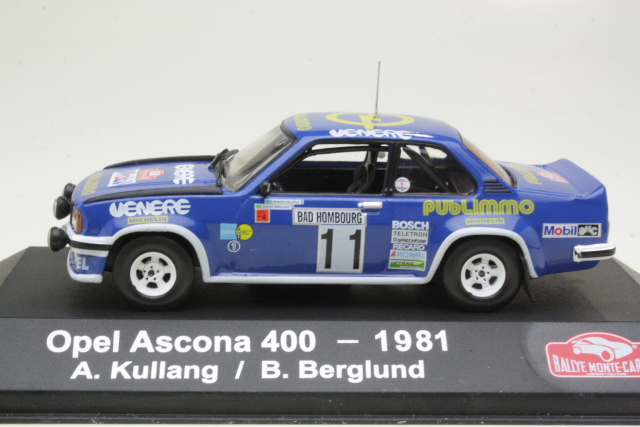 Opel Ascona B 400, Monte Carlo 1981, A.Kullang, no.11 - Sulje napsauttamalla kuva