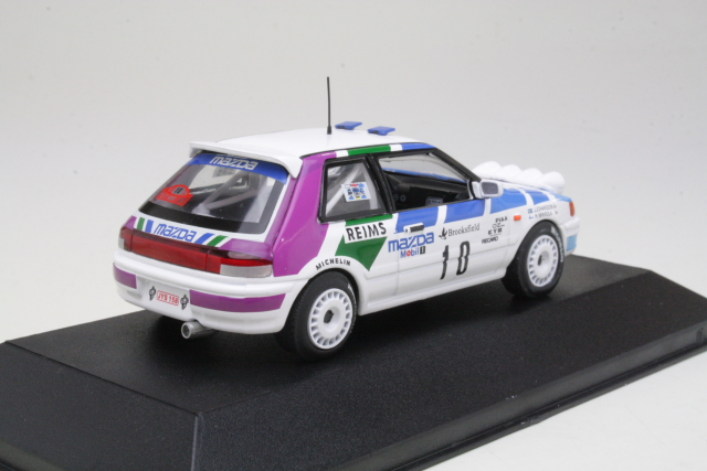 Mazda 323 GTX, Monte Carlo 1991, H.Mikkola, no.10 - Sulje napsauttamalla kuva