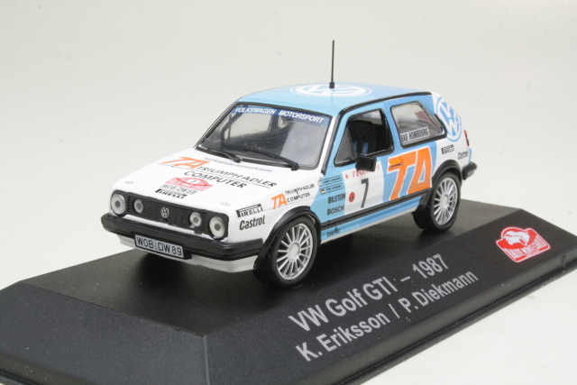 VW Golf 2 GTI, Monte Carlo 1987, K.Eriksson, no.7 - Sulje napsauttamalla kuva