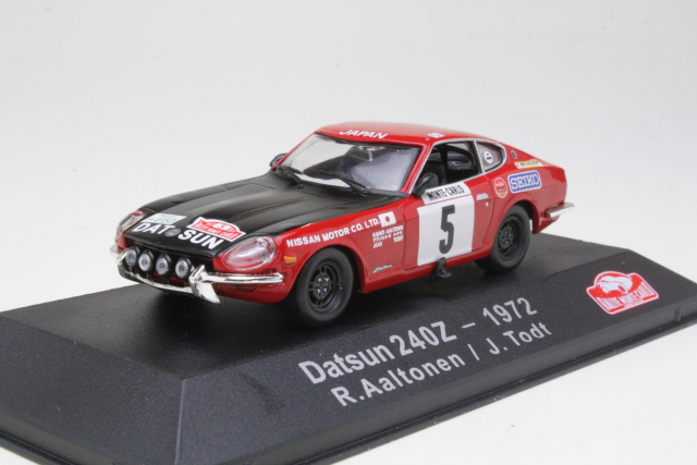 Datsun 240Z, Monte Carlo 1972, R.Aaltonen, no.5 - Sulje napsauttamalla kuva