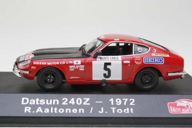 Datsun 240Z, Monte Carlo 1972, R.Aaltonen, no.5 - Sulje napsauttamalla kuva