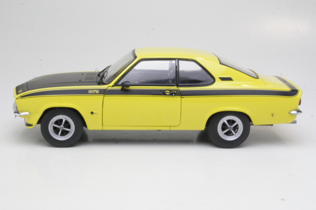 Opel Manta A GT/E 1974, keltainen/musta - Sulje napsauttamalla kuva