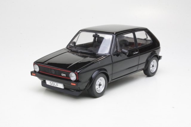 VW Golf 1 GTi 1976, musta - Sulje napsauttamalla kuva