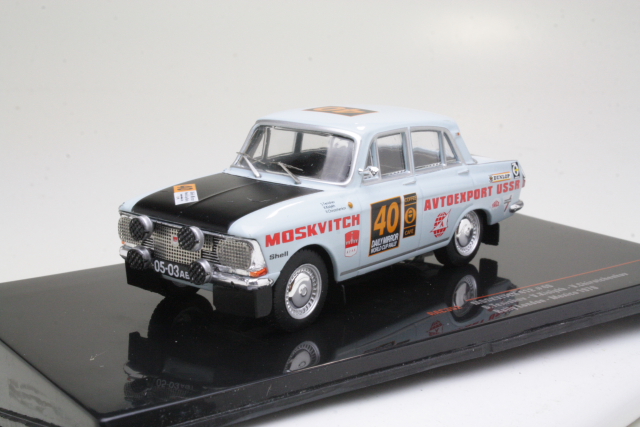 Moskvitch 412, London-Mexiko 1970, S.Tenishev, no.40 - Sulje napsauttamalla kuva