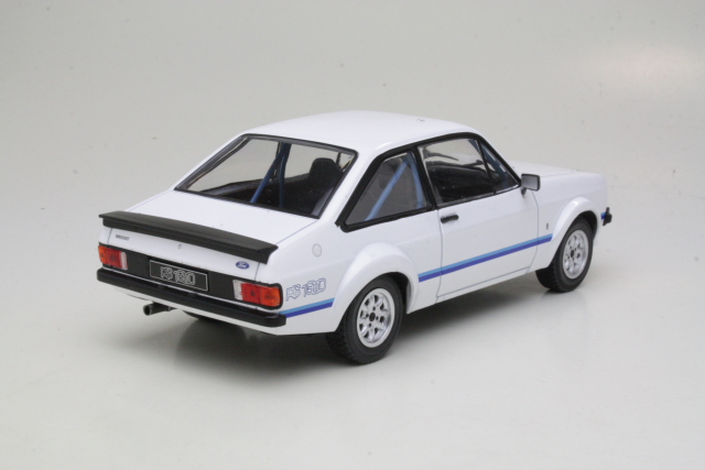 Ford Escort Mk2 RS1800 1975, valkoinen/sininen - Sulje napsauttamalla kuva