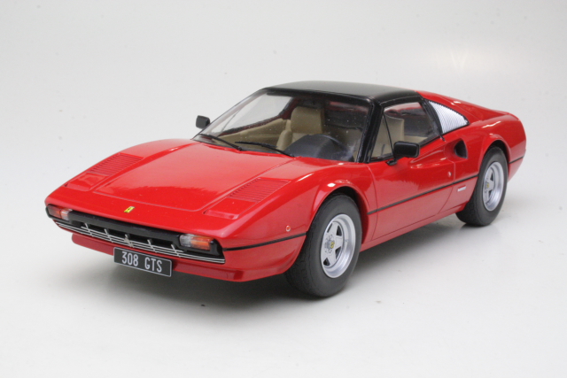 Ferrari 308 GTS 1977, punainen (katto kiinni)