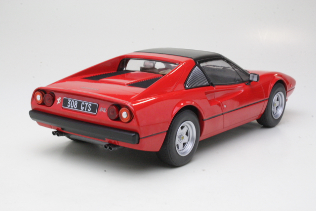 Ferrari 308 GTS 1977, punainen (katto kiinni) - Sulje napsauttamalla kuva