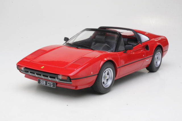 Ferrari 308 GTS 1977, punainen (katto auki)