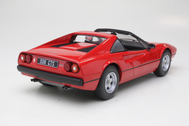 Ferrari 308 GTS 1977, punainen (katto auki)
