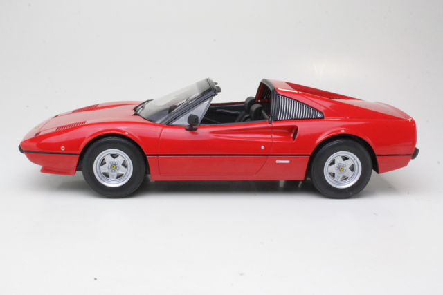 Ferrari 308 GTS 1977, punainen (katto auki)
