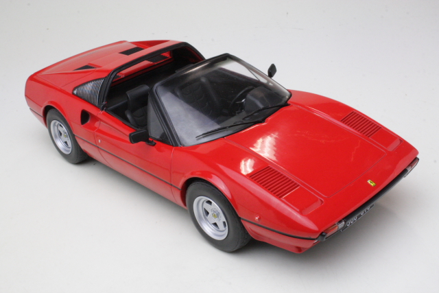Ferrari 308 GTS 1977, punainen (katto auki)