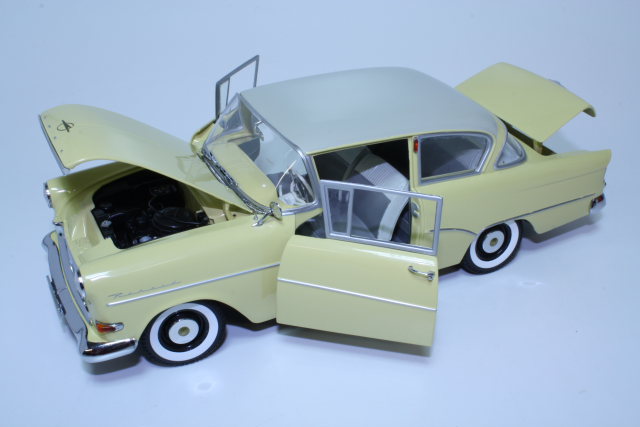 Opel Rekord P1 1958, keltainen/valkoinen
