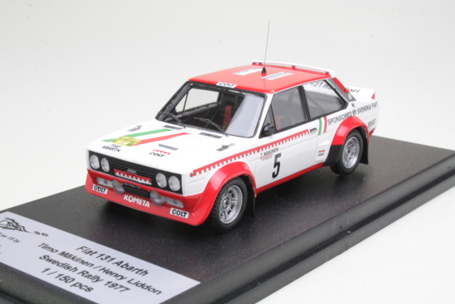 Fiat 131 Abarth, Sweden 1977, T.Mäkinen, no.5 - Sulje napsauttamalla kuva