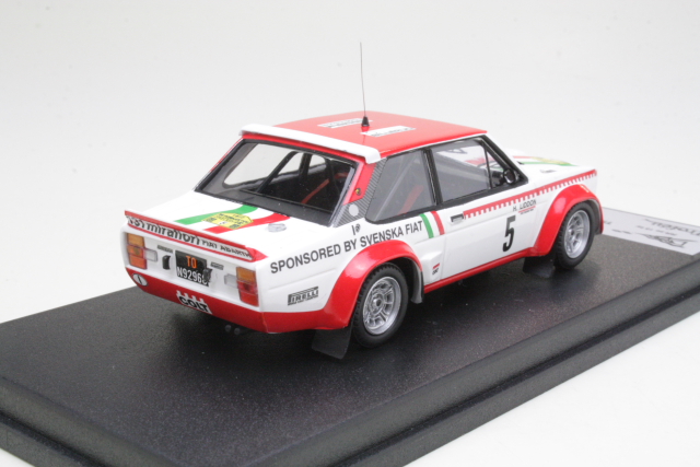 Fiat 131 Abarth, Sweden 1977, T.Mäkinen, no.5 - Sulje napsauttamalla kuva