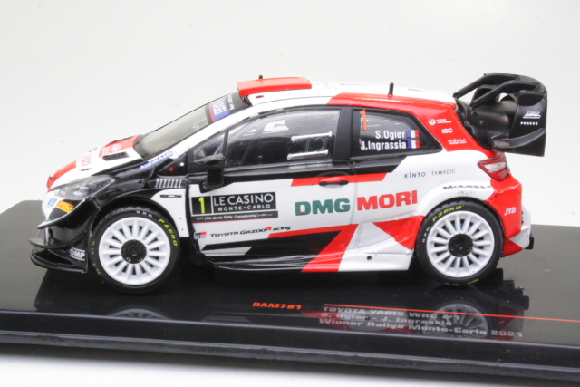 Toyota Yaris WRC, Monte Carlo 2021, S.Ogier, no.1 - Sulje napsauttamalla kuva