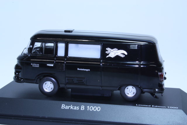 Barkas B1000 "Ruumisauto", musta - Sulje napsauttamalla kuva