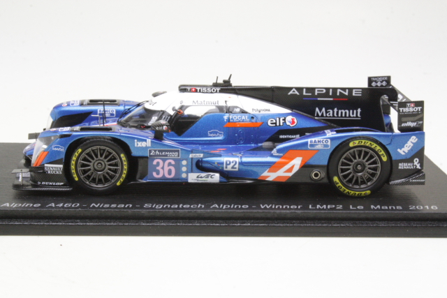 Alpine A460, Le Mans 2016, Menezes/Lapierre/Richelmi, no.36 - Sulje napsauttamalla kuva