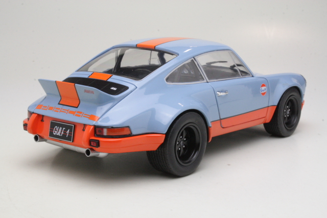 Porsche 911 RSR Coupe 1973, sininen/oranssi - Sulje napsauttamalla kuva