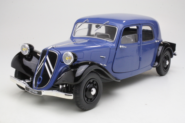 Citroen 11CV Traction 1937, sininen/musta