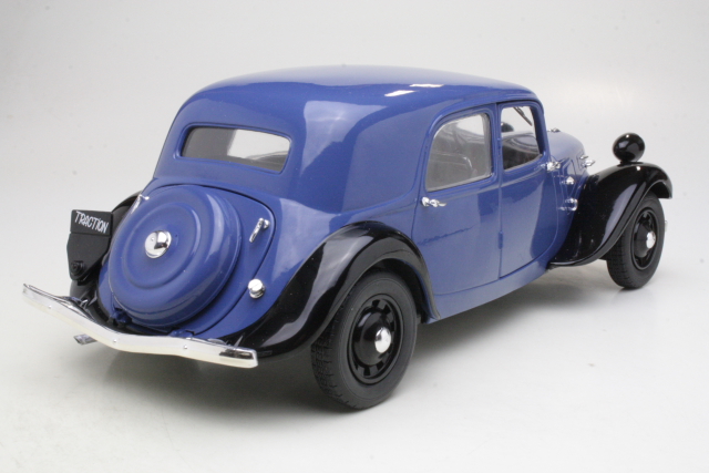 Citroen 11CV Traction 1937, sininen/musta