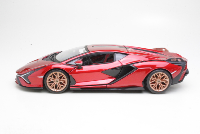 Lamborghini Sian FKP37 2019, punainen - Sulje napsauttamalla kuva