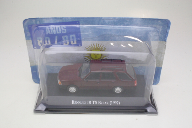 Renault R18 TS Break 1992, dark red