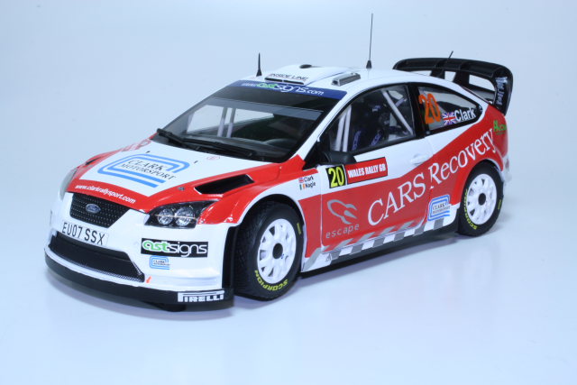Ford Focus RS WRC, Wales 2008, B.Clark, no.20