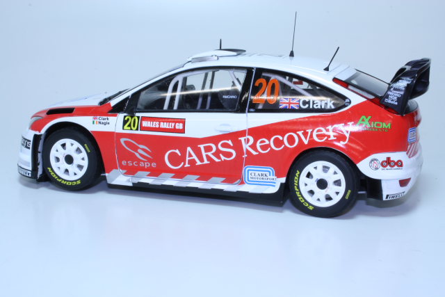 Ford Focus RS WRC, Wales 2008, B.Clark, no.20