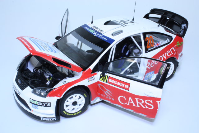 Ford Focus RS WRC, Wales 2008, B.Clark, no.20