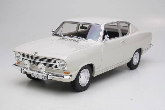 Opel Kadett B Kiemen Coupe 1966, valkoinen - Sulje napsauttamalla kuva