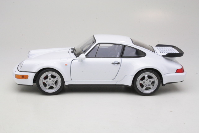 Porsche 911 (964) Turbo 1990, valkoinen - Sulje napsauttamalla kuva