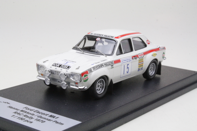 Ford Escort Mk1 TC, RAC 1970, H.Mikkola, no.15 - Sulje napsauttamalla kuva