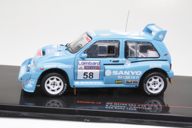 MG Metro 6R4, RAC 1986, G.Fielding, no.58 - Sulje napsauttamalla kuva