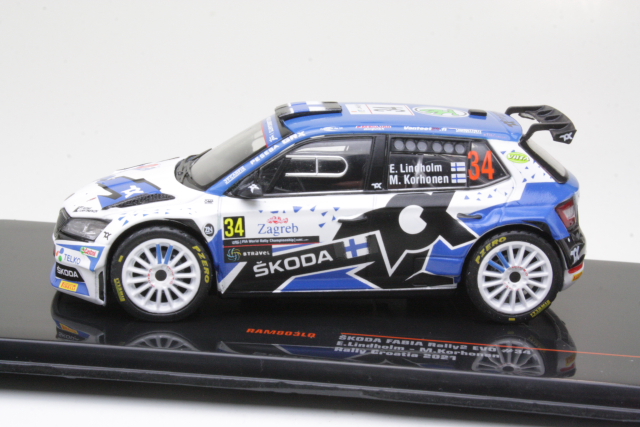 Skoda Fabia Rally 2 EVO, Croatia 2021, E.Lindholm, no.34 - Sulje napsauttamalla kuva