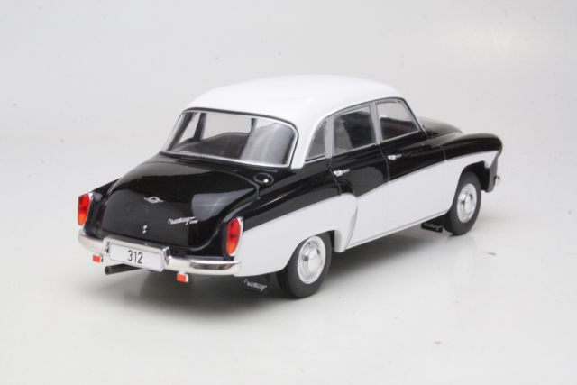 Wartburg 312 1966, musta/valkoinen